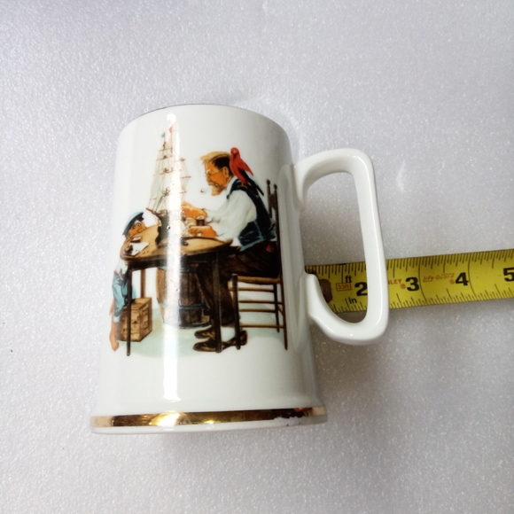 Vintage 1985 Norman Rockwell "For a good boy" Museum Tall Coffee Mug - Picture 7 of 9